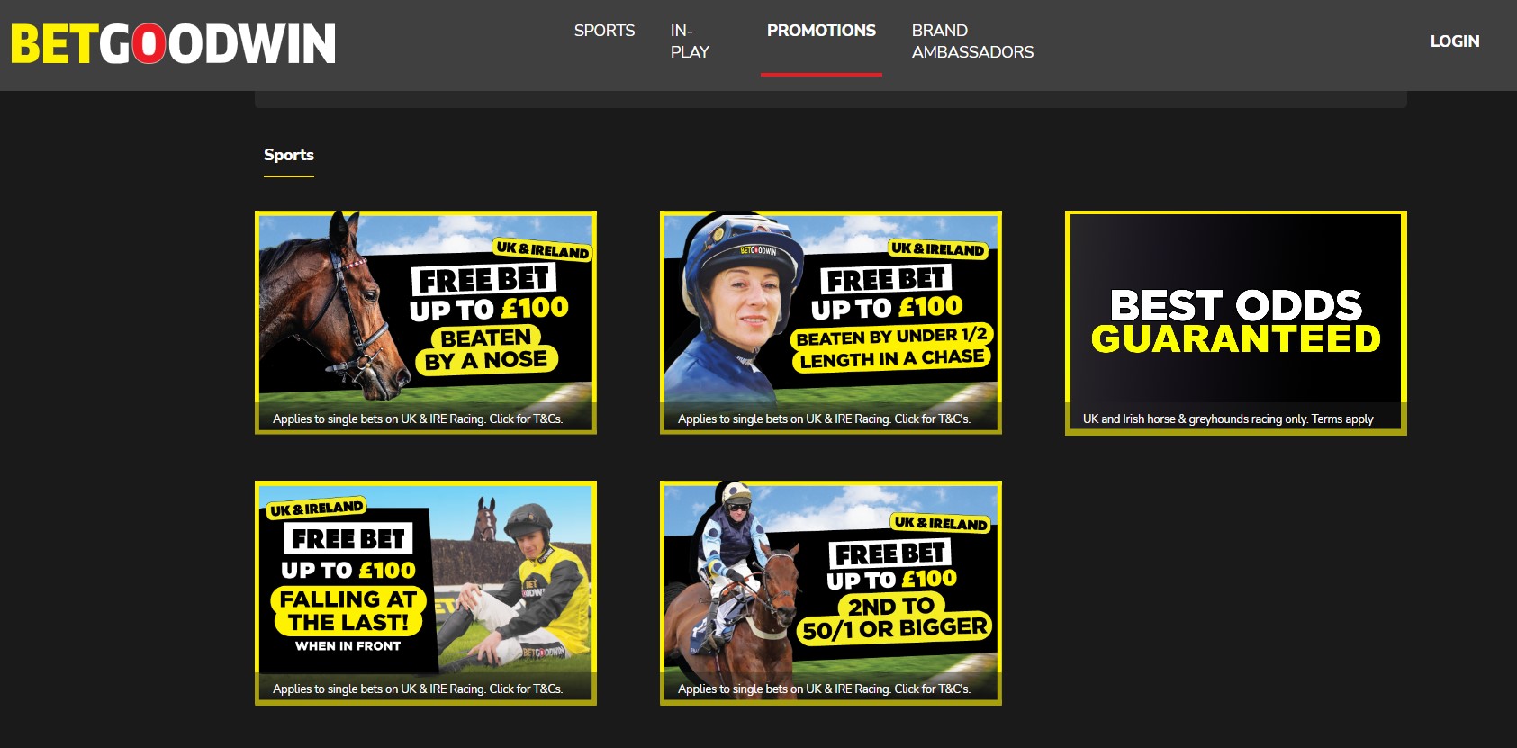 BetGoodwin Racing Specials